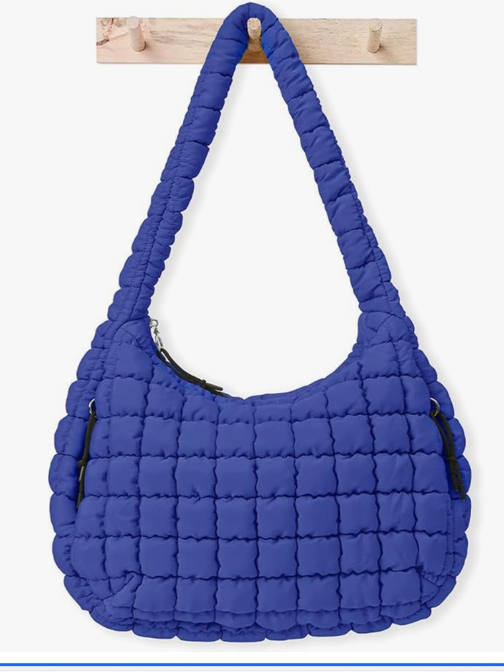 Padded Quilted Shoulder Bag in Royal Blue🚌